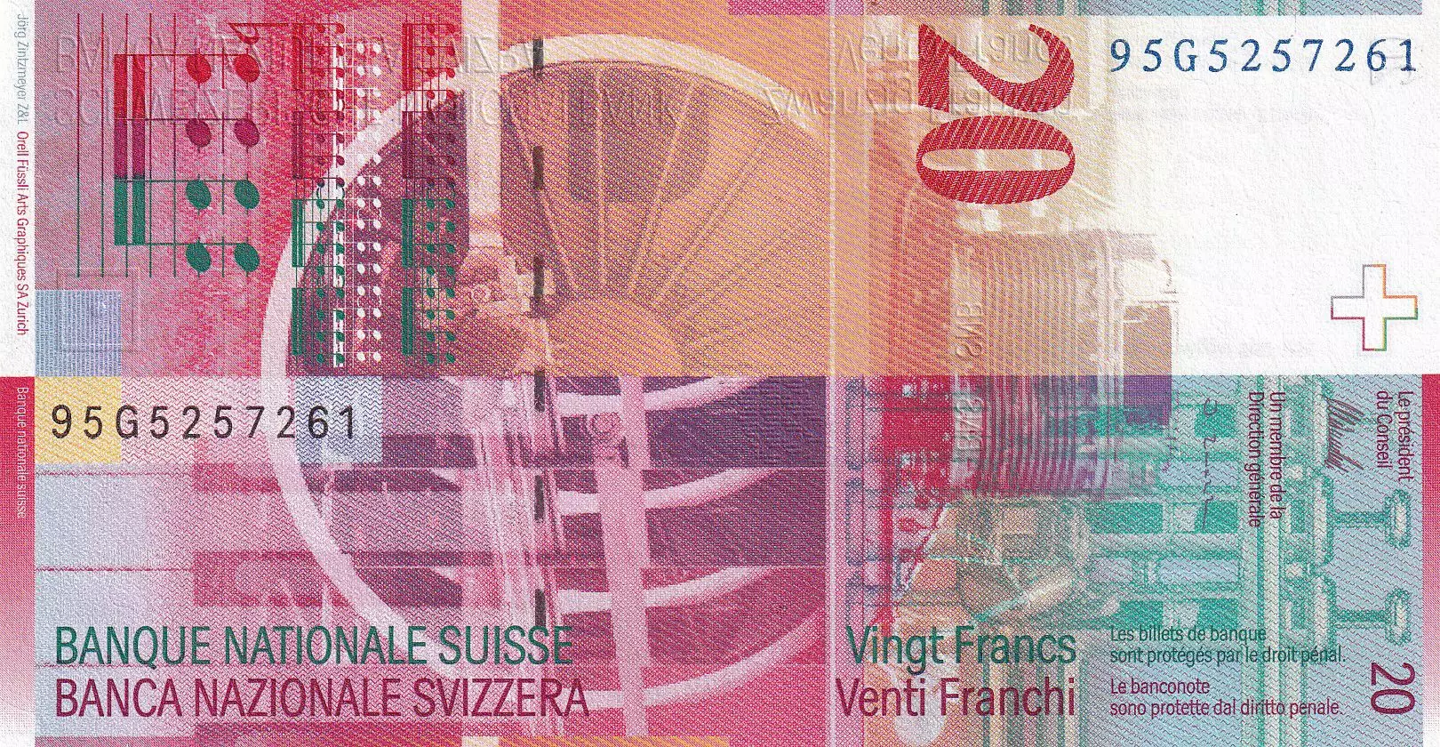 20 Swiss Francs Prop Money For Sale